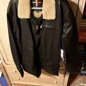 Surplus Black Jacket with Cream Collar
